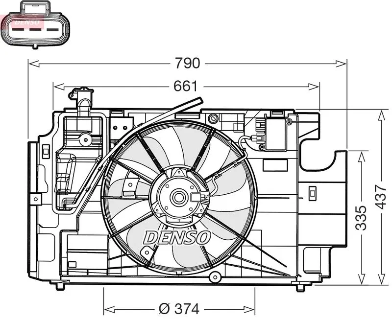 Fan Motoru | DER50004 DENSO