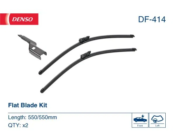 LR132132 WİPER. Flat Front Blade | DF-414 DENSO