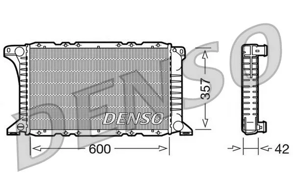 6912241 Motor Su Radyatörü Ford Transit (91-94) | DRM10090 DENSO