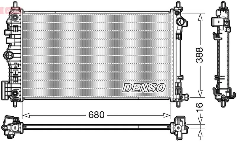Su Radyatörü | DRM20007 DENSO