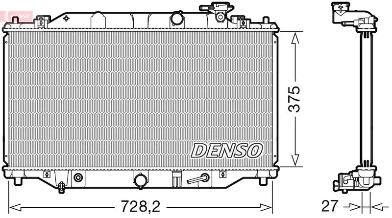 SH0615200 RADİATOR. Engine Cooling Mazda 6 (12-) | DENSO