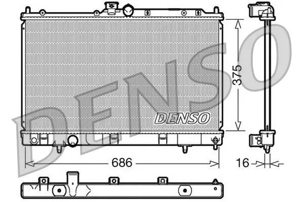 Su Radyatörü | DRM45025 DENSO