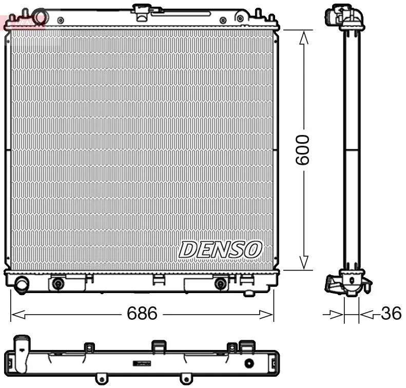 Su Radyatörü | DRM46042 DENSO