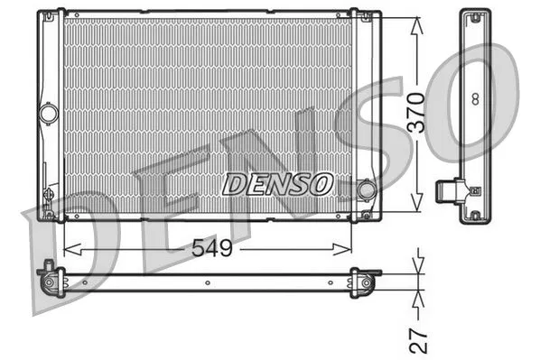 164000N060 Su Radyatoru Brazıng Toyota Corolla 07/ 1.4 D4D / Corolla 13/ 1.4 D4D / Auris 07/ 1.4 D4D M/T / Auris 13/ 1.4 D4D M/T | DRM50123 DENSO