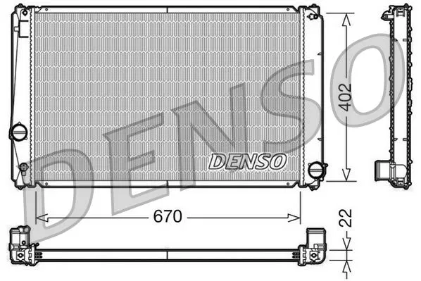 Su Radyatörü | DRM50053 DENSO