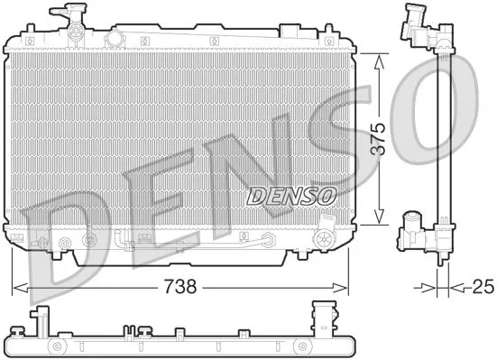Su Radyatörü | DRM50065 DENSO