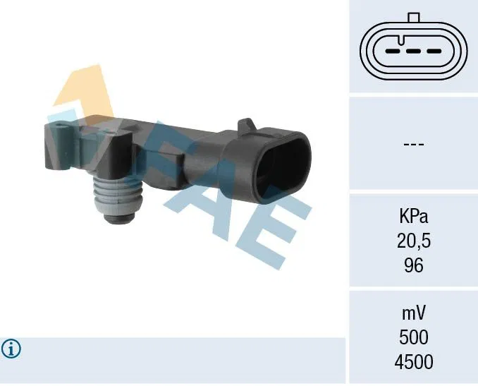 Sensör Map Astra G / Astra H / Corsa C / Vectra B / Vectra C / Zafira B / Frontera B 01-06 Z14XE-Z16XE-Z16XEP-X22SE-Y22SE | 15013 FAE