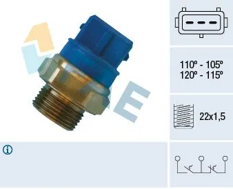 Müşür Fan Vectra B / Vectra C / Zafira A 01 X16XEL-Z16XE-X18XE-Z18XE-X20XEV-X25XE Mavı 3 Fisli | 38330 FAE