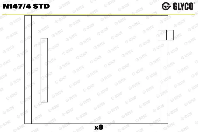 N147.4 Eksantrık Yatak Vag 76.5MM Any | GLYCO