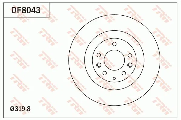 EH14-33-25X Fren Diski (Set) Mazda CX-7 2.2 | DF8043 TRW