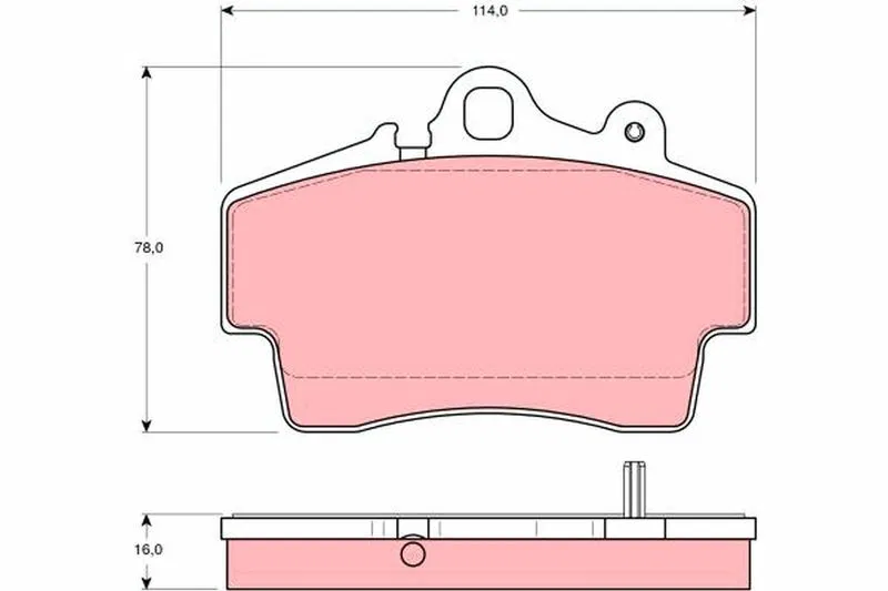 986 351 939 11 Fren Balatası Ön Porsche Boxster 2.7 99-04 | GDB1394 TRW