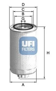 Yakıt Filtresi Fiatagrı, DIV. | 24.312.00 UFI