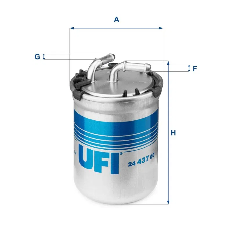 Yakıt Filtresi VW Polo 1.4/1.9 01-09, Polo IV 1.4/1.9 02 => | 24.437.00 UFI