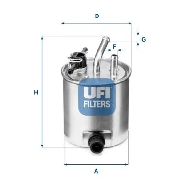 16400-EC00A Filtre MAZOT-(NISSAN Navara 05/12 2.5 DCI ) | 55.582.00 UFI