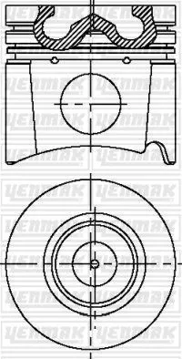 PISTON+SEGMAN Q84.95MM (020)-LAND ROVER-STORM Mdi | 31-03549-020 YENMAK
