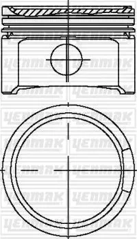 06B107065F Motor PİSTON+SEGMAN 0.50 Golf IV-BORA-PASSAT 00=> | YENMAK