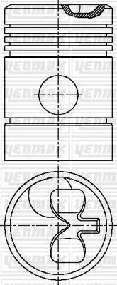 PISTON+SEGMAN Q111.0MM (100)-KHD-V Motor F 6 L 913 | 31-04910-100 YENMAK