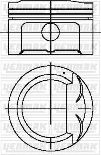 Piston Segman Std Accent Era 06-> 1.4 Benzinli | 36-04478-000 YENMAK