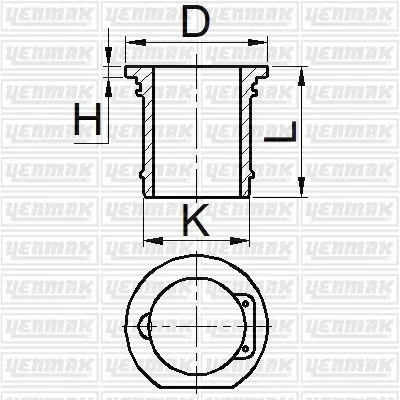 Gomlek Q60.0MM (STD)-COMPRESOR-DAIMLER Benz Om 457 | 51-95174-000 YENMAK