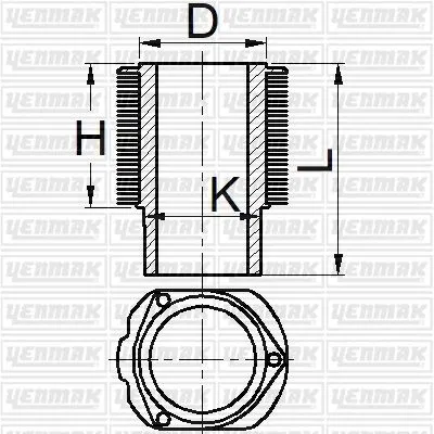 Gomlek Q125.0MM (STD)-KHD-F4L 413 R/FR | 51-95529-000 YENMAK