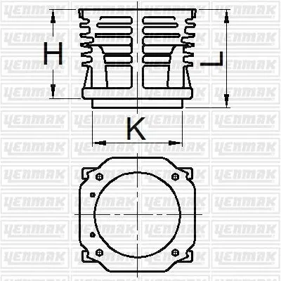 Gomlek Q90.0MM (STD)-COMPRESOR-DAIMLER Benz Om 401 | 51-95627-000 YENMAK