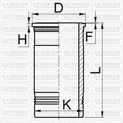 Gomlek Q120.0MM (STD)-RENAULT TRUCK-MIS/MIDS 620.3 | 52-05215-000 YENMAK