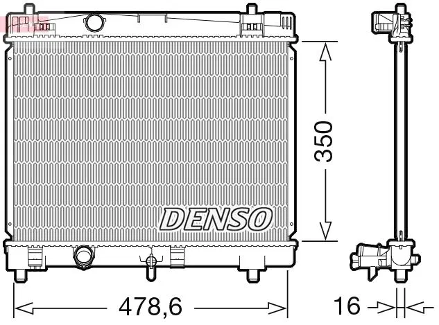164000Q040 Su Radyatörü | DRM50103 DENSO