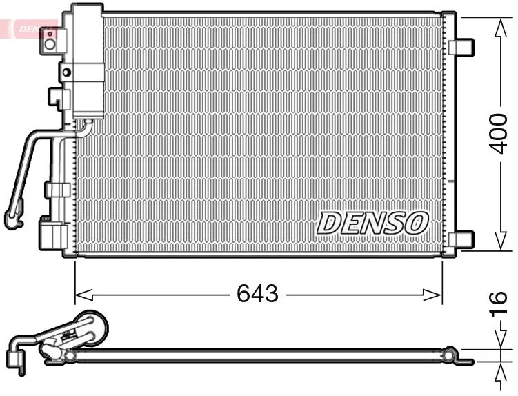92100JD500 Klima Radyatörü | DCN46008 DENSO