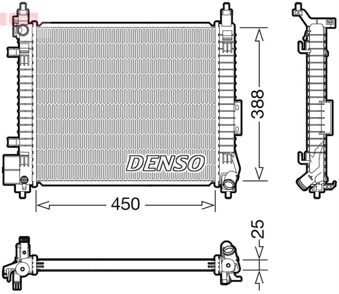 214103HD1A Su Radyatörü | DRM46061 DENSO
