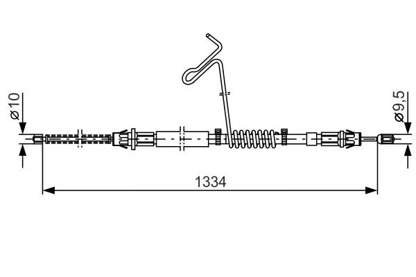 YC152A635BH Arka El Fren Teli Sag Transit V184 2.4TDCI 120PS 0 | 1987477177 BOSCH