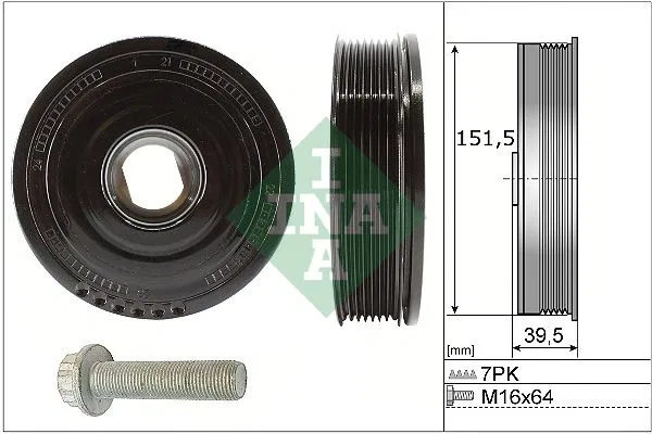 123032762R Krank Kasnagı ( Mercedes OM626 / W205 ) | 544017710 INA