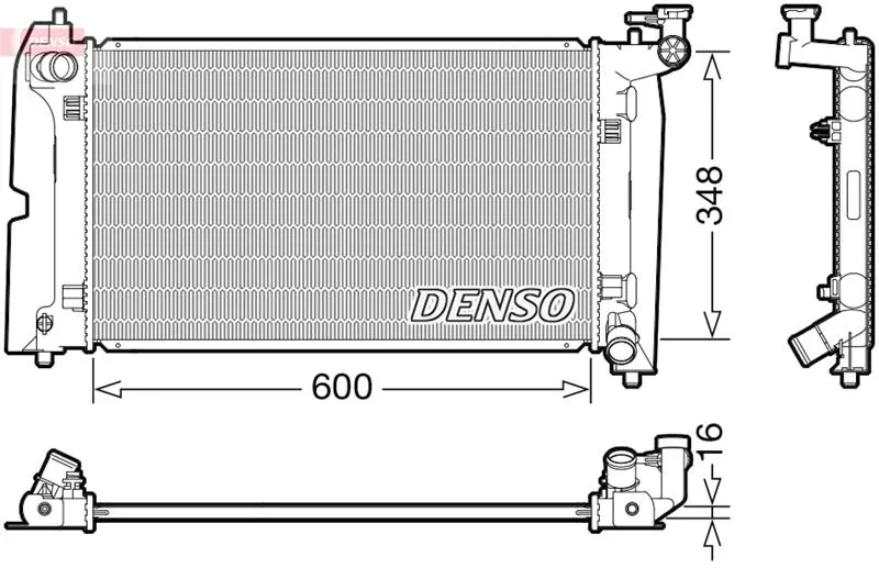 164000D200 Su Radyatörü | DRM50110 DENSO