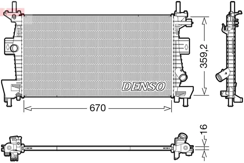 BV618005AD Su Radyatörü | DRM10114 DENSO