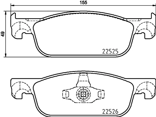 410605536R Ön Fren Balatası Renault Clio IV 12- Symbol | 8671095782 MOTRIO