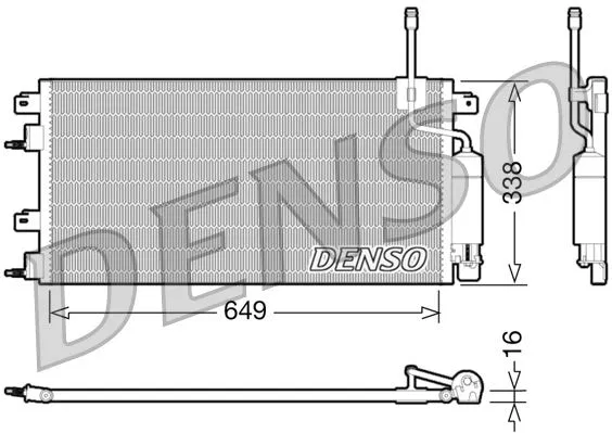 8S4Z19712BA Kondansatör, Klima Sistemi | DCN10024 DENSO