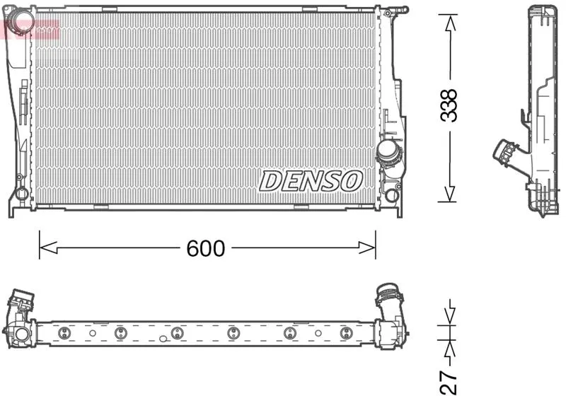17117547059 Su Radyatörü BMW 3 | DRM05003 DENSO