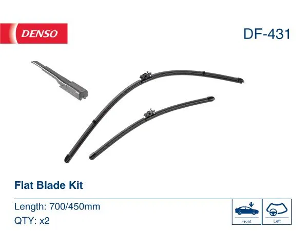 4478205400 WİPER. Flat Front Blade Mercedes-Benz Vito Mixto | DF-431 DENSO