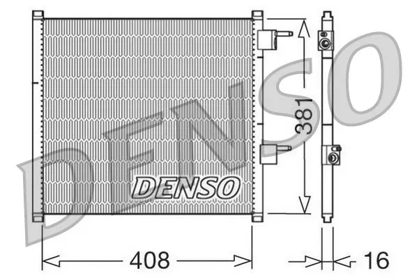 97KW19710AF Klima Radyatörü Ford KA | DCN10019 DENSO