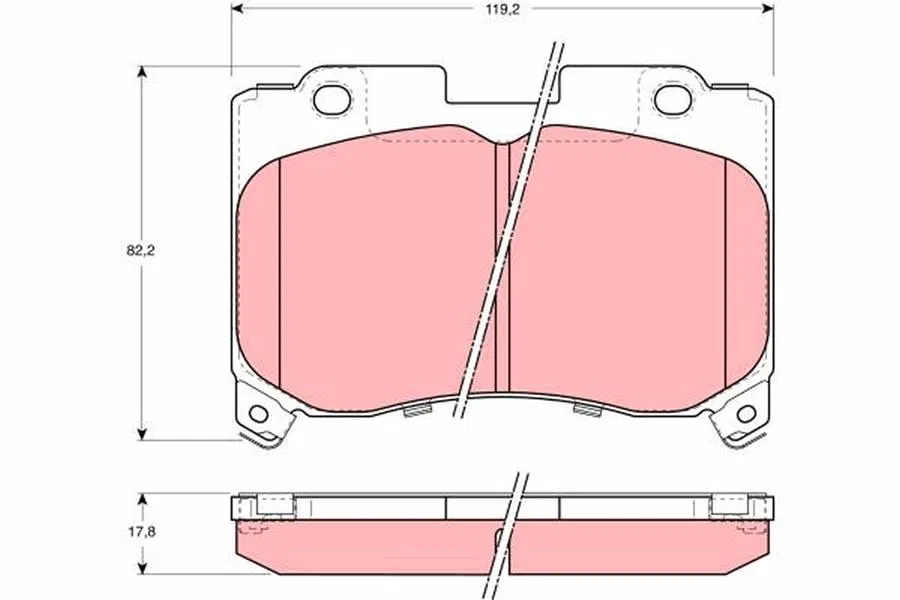 0446514150 Disk Balata Toyota Supra | GDB3106 TRW