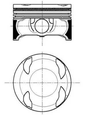 05E107065A Piston VW | 028PI00167000 MAHLE