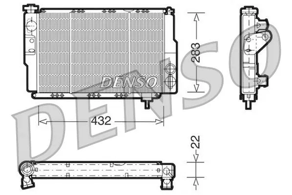 7700656045 Su Radyatörü Renault 5 | DRM23041 DENSO