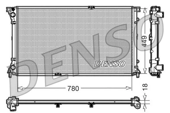 2140000QAP Su Radyatörü | DRM23097 DENSO