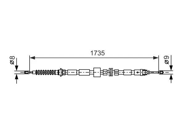 1S712A809AK Tel El Fren Ford Mondeo III | 1987477734 BOSCH