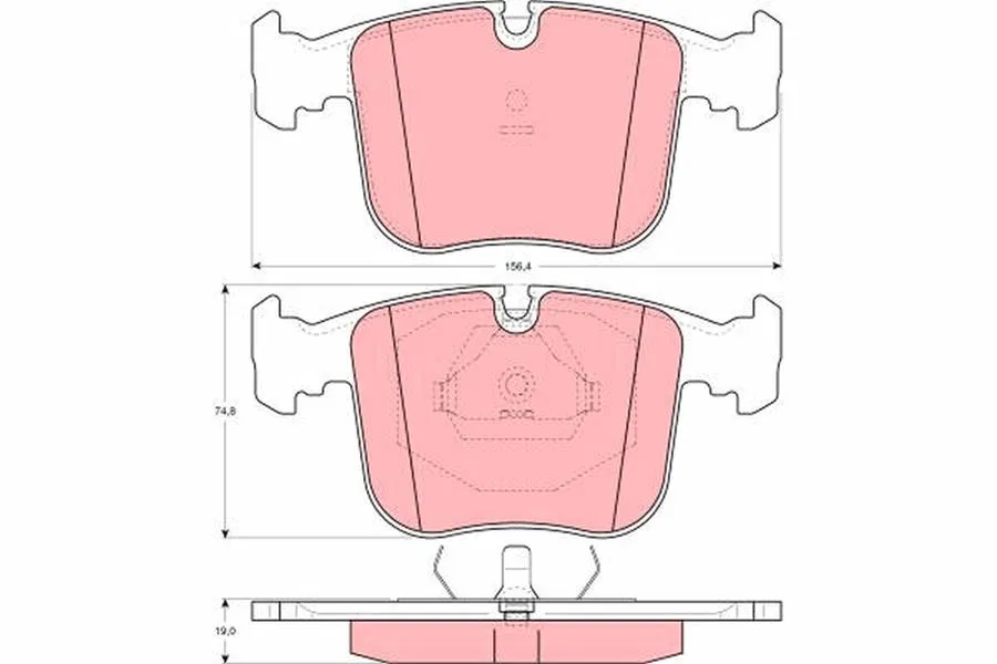 1160296 Disk Balata Toyota Hilux V | GDB1118 TRW