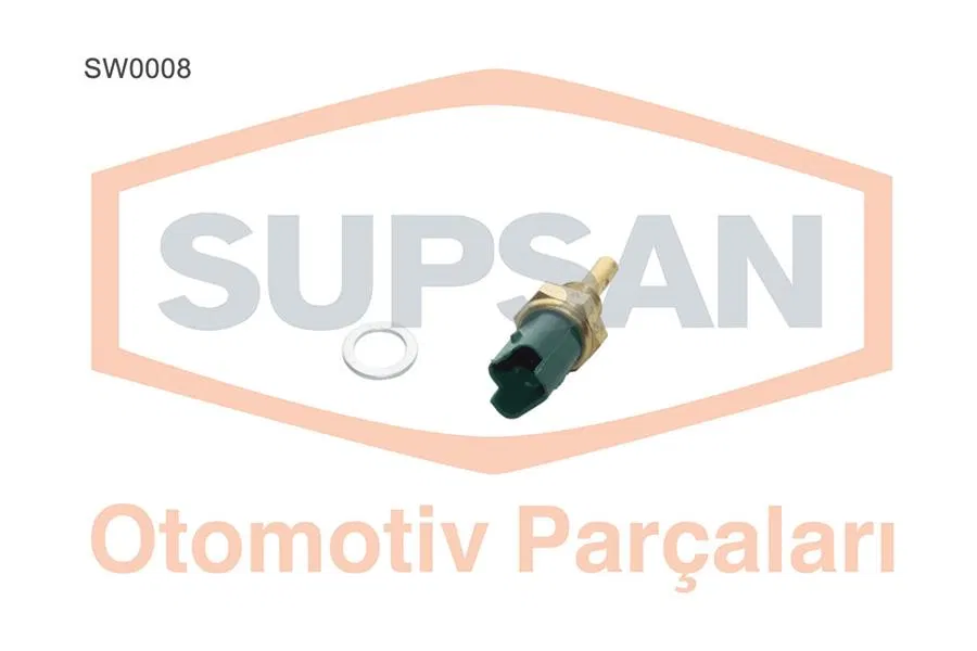 55188058 Hararet Müşürü Fiat Doblo - Idea - Panda - Grande Punto - Punto Evo - 500 C 1.3 Jtd 16V 188 A8.000 - 188 A9.000 - 199 A2.000 - 199 A3.000 - 199 A9.0 | SW0008 SUPSAN