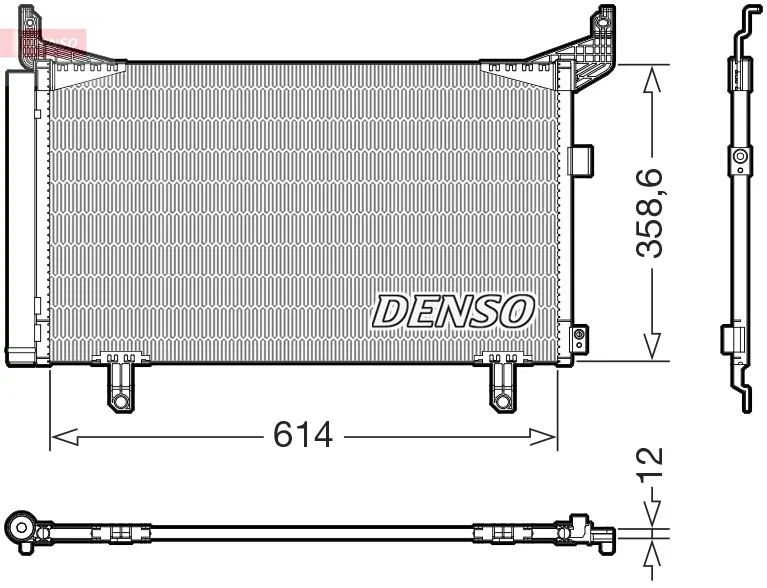 73210SJ000 Kondansatör, Klima Sistemi | DCN36007 DENSO