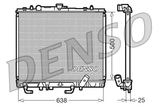 MR258669 Su Radyatörü Mitsubishi Pajero Sport | DRM45016 DENSO