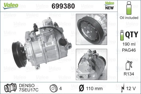 4B0260805G Kompresör Audi A4 | 699380 VALEO