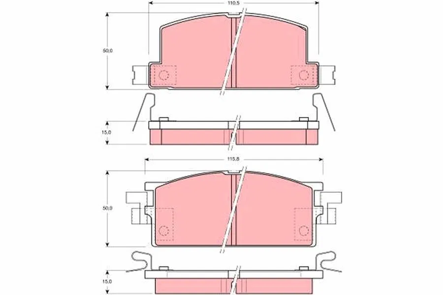 BED94123041 Disk Balata | GDB780 TRW