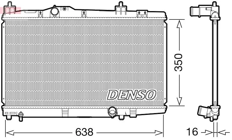 164000N011 Su Radyatörü Toyota Yaris | DRM50105 DENSO